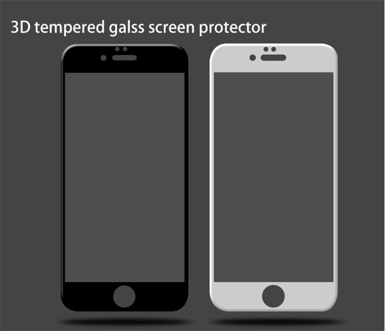 3D curved tempered glass screen protector for iPhone6
